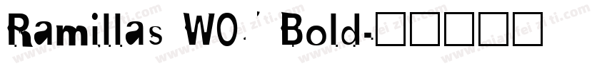Ramillas W05 Bold字体转换